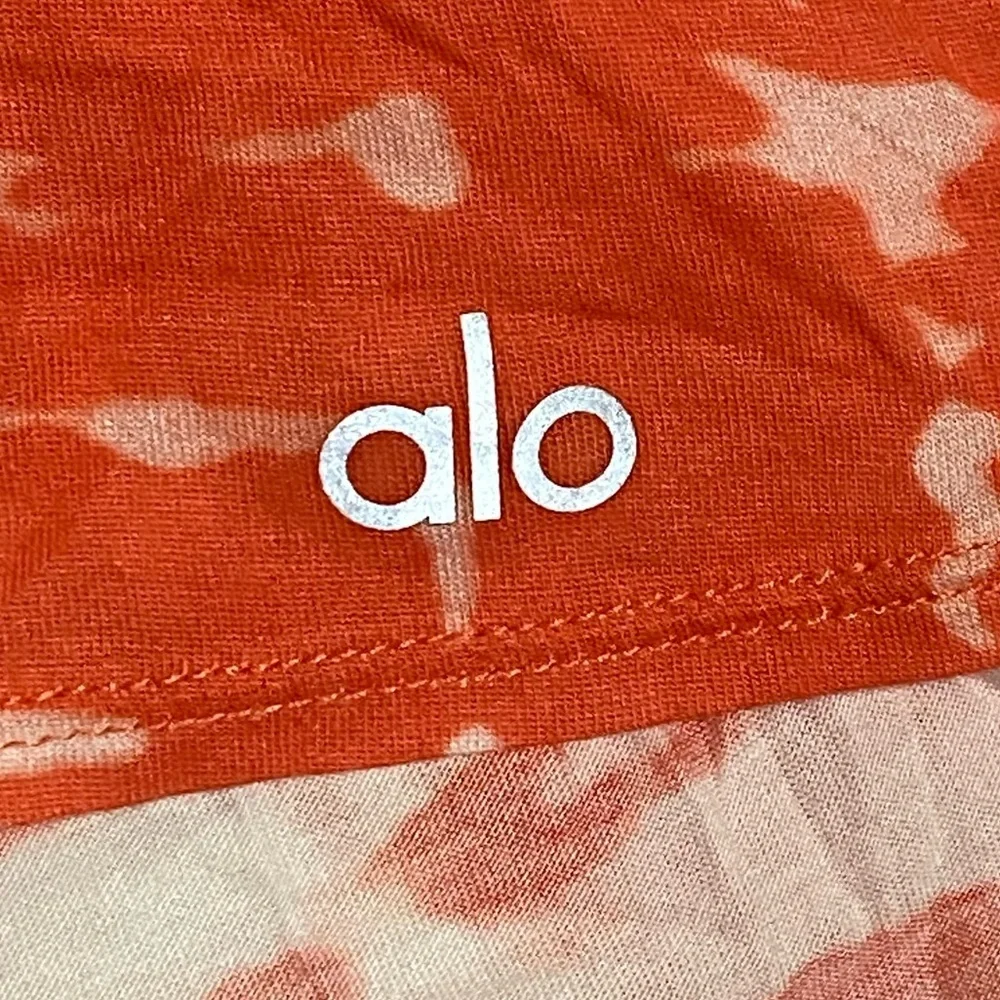 Alo yoga flutter tie Dye tank sun baked